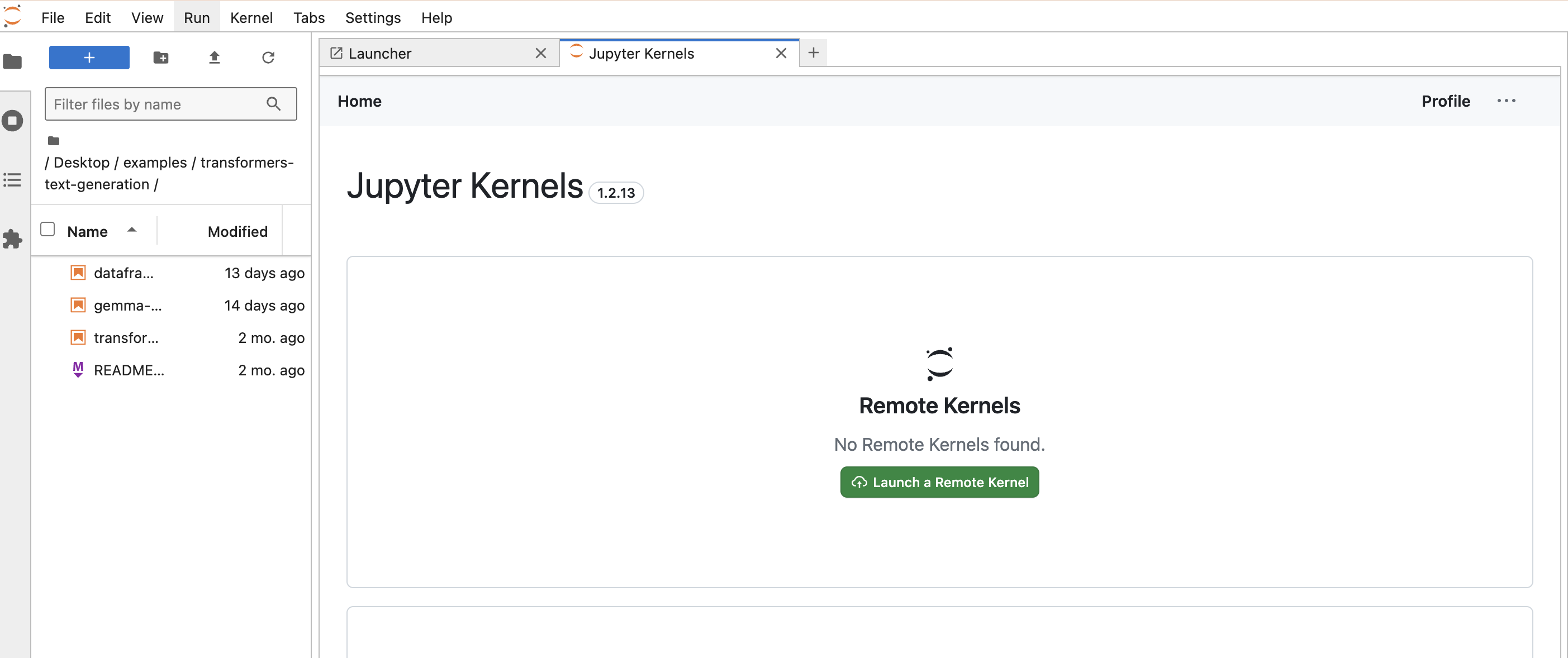 Kernels interface