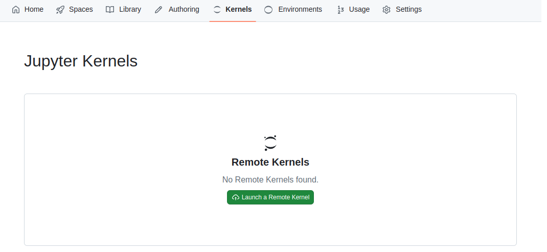 Kernels interface