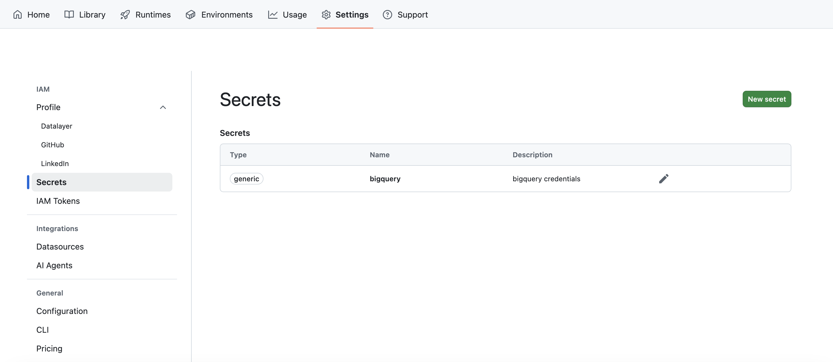 Secrets Creation
